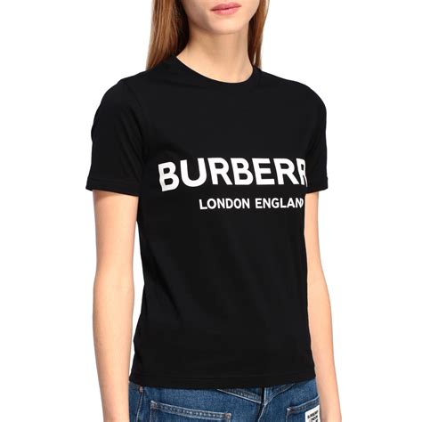 burberry ladies black polo tee|Burberry long sleeve women us.